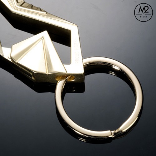 Móc khóa xe máy ô tô đẹp Proud Horse chất liệu inox chốt cài lưng quần thời trang, lịch lãm, phong cách MK14-A5