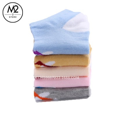 Set 5 Đôi Vớ Tất Nữ Cổ Ngắn Mặt Mèo Đáng Yêu TNG31-G5