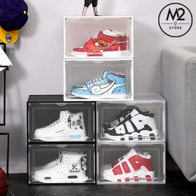 Hộp đựng giày cao cấp AJ thiết kế mới bằng nhựa cứng có khả năng chống ẩm chống bụi HDG03