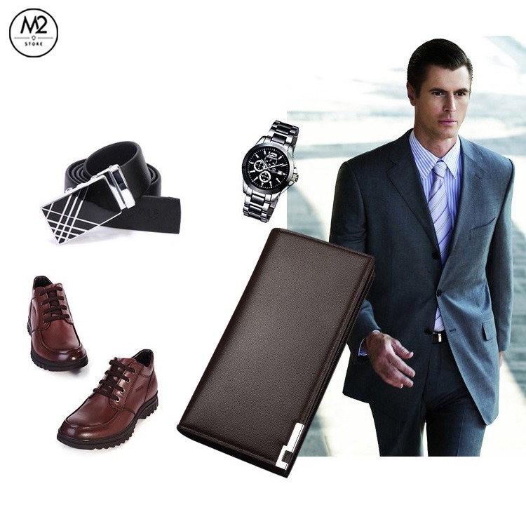 Bóp ví nam dài đẹp phong cách Hàn Quốc, sang trọng, lịch lãm VND06-A4