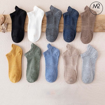 Combo Set 5 Đôi Tất Vớ Nam Cổ Ngắn Thoáng Khí Phong Cách Hàn Quốc TN30