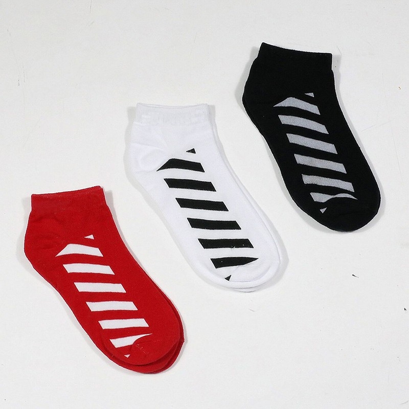 Tất nam nữ cổ ngắn Ulzzang Hàn Quốc sọc thời trang cotton XIMO (TN13-H2)