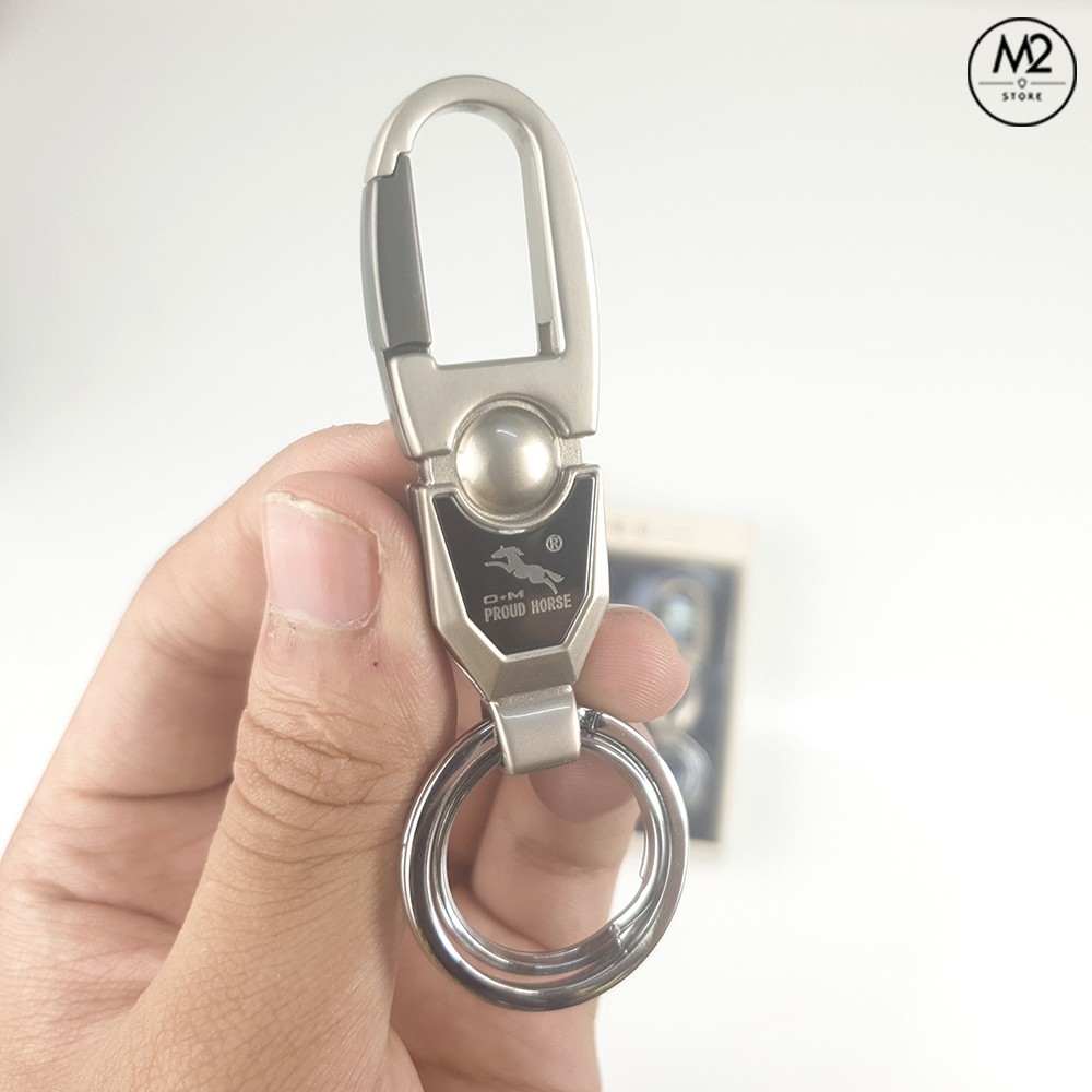 Móc khoá xe máy ô tô đẹp nam tính có phong cách lịch lãm sang trọng Proud Horse cao cấp MK06-A5