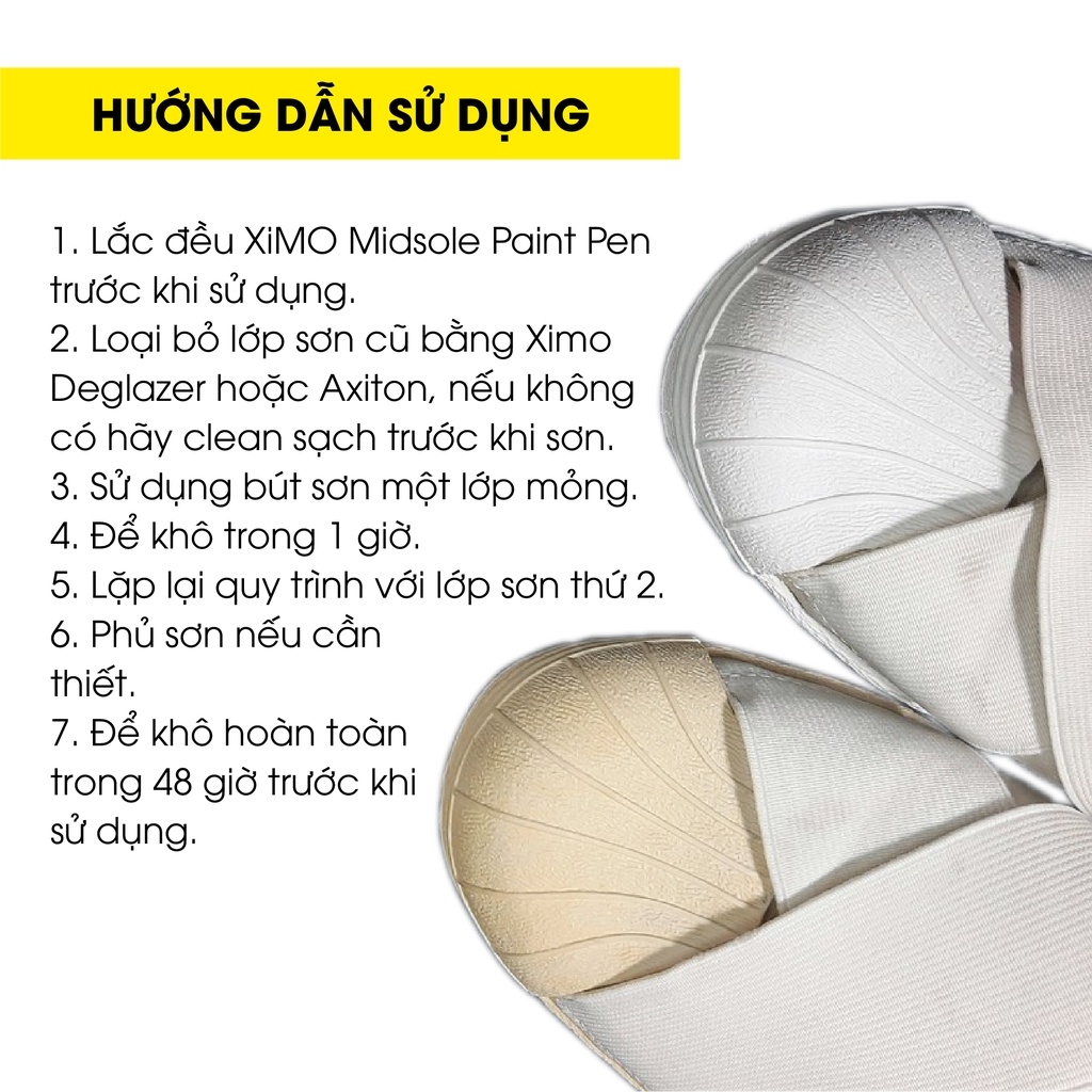 Bút Repaint đế giày tẩy trắng, sơn trắng làm mới phục hồi giày Ximo Midsole Paint Pen XI23 15ml-XMK2-2-78