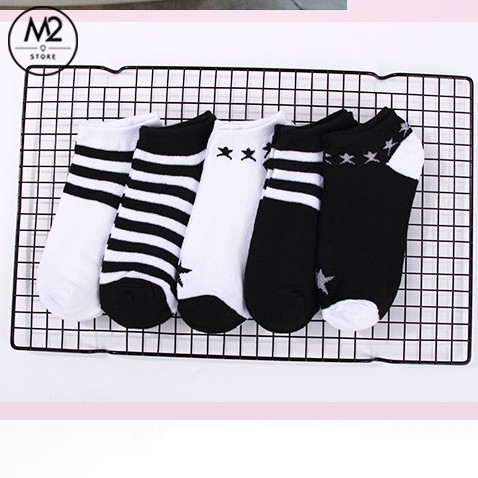 Set 5 Đôi Vớ Tất Nữ Cổ Ngắn Phong Cách Choaway TNG25-G6