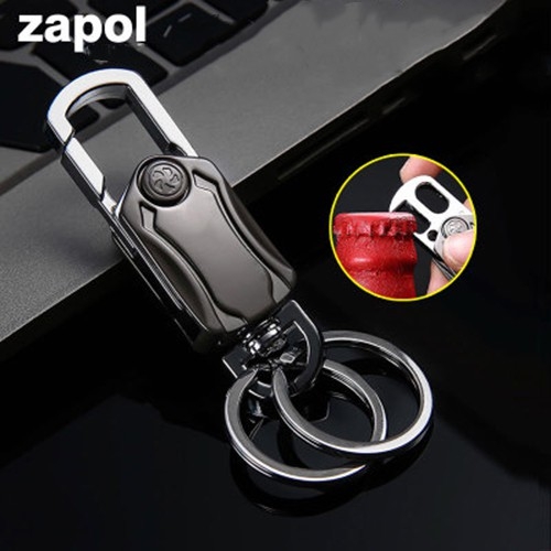 Móc khóa xe máy ô tô đẹp ZAPOL kết hợp đầu bật chai chính hãng cao cấp, đẳng cấp, sang trọng MK17-A5