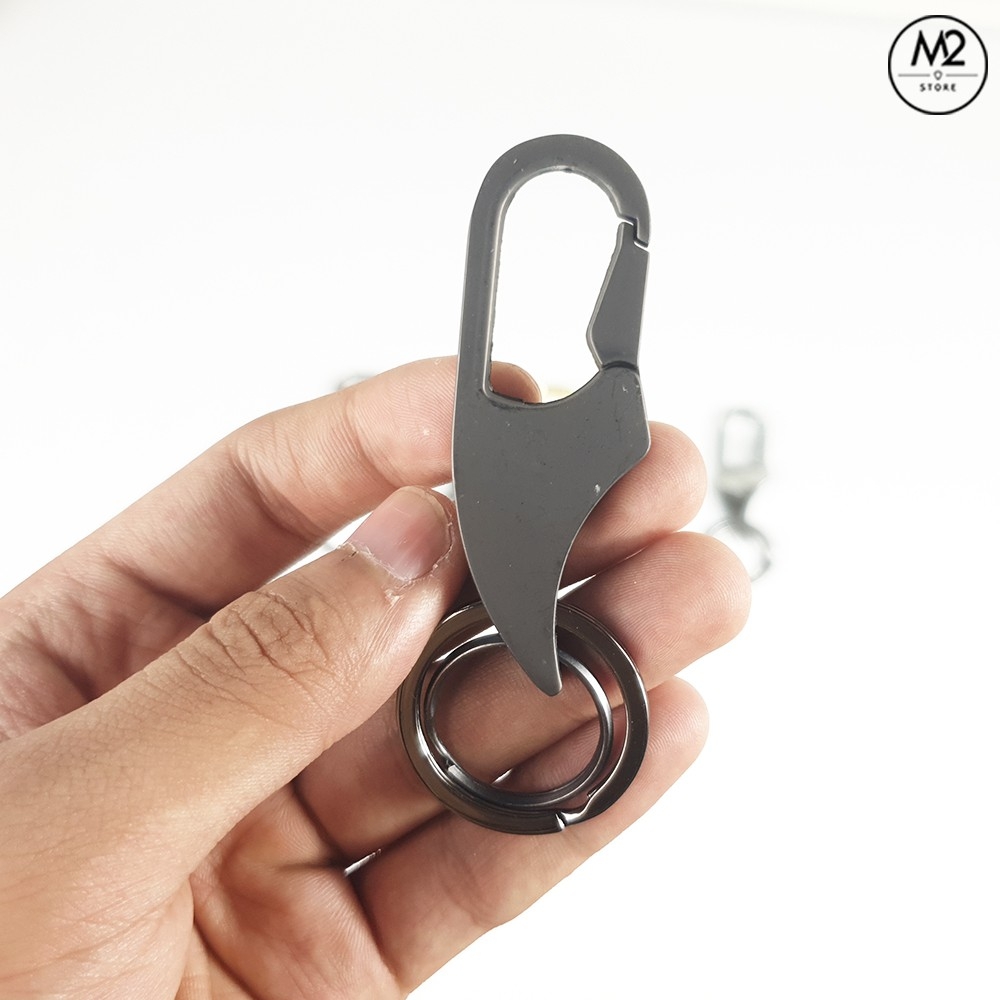 Móc khóa xe máy ô tô đẹp chất liệu inox chốt cài lưng quần thời trang Ximo MK02-A5