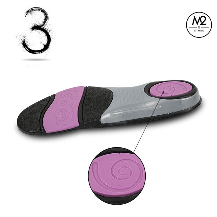 Miếng lót thể thao êm chân tăng 0,8 Size cao su PU cao cấp (LGTT08)