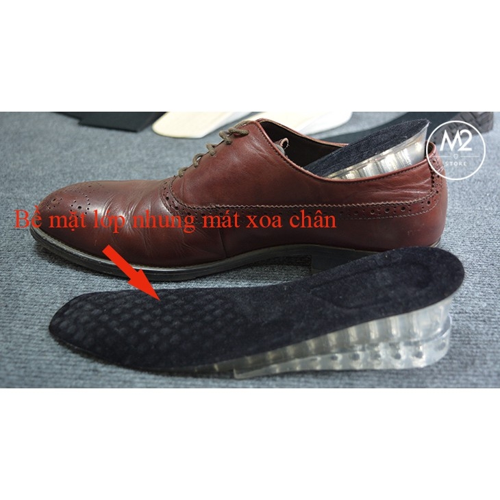 Lót giày tăng chiều cao silicon cả bàn loại L3-A16(5cm - 2 nấc) - Size nam