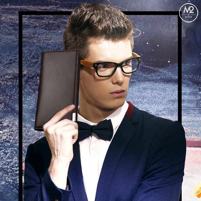 Bóp ví nam dài đẹp phong cách Hàn Quốc, sang trọng, lịch lãm VND06-A4