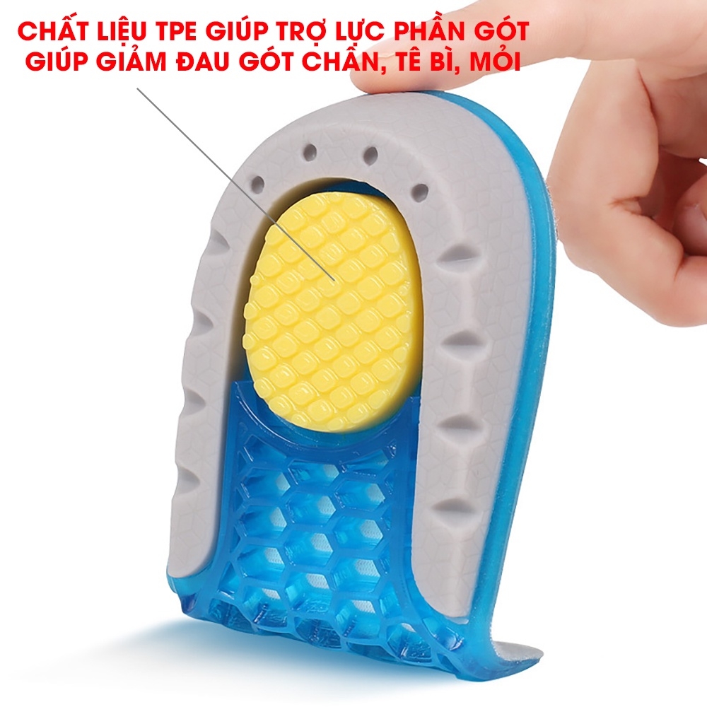 Lót giày tăng chiều cao 2023 cao cấp chất liệu TPE êm ái và chắc chắn L17