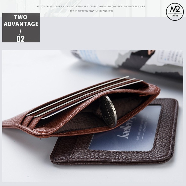 Ví nam mini đựng thẻ card Baellerry cao cấp (VNC01)