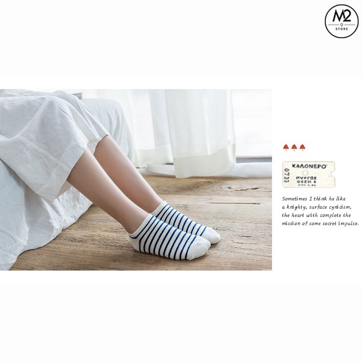 Set Tất Vớ Nữ CARAMELLA 4 Đôi Cao Cấp Cute Caro Xanh Phong Cách Houndstooth Nhật Bản TNG46