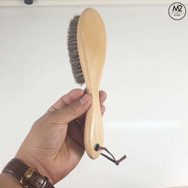 Bàn chải đánh giày lông ngựa linh hoạt không bị bẩn tay (BCDG18)