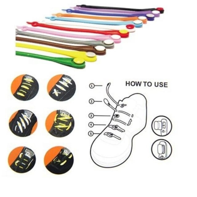 Dây giày Silicon thông minh Hilaces - Bộ 14 dây kèm Video hướng dẫn