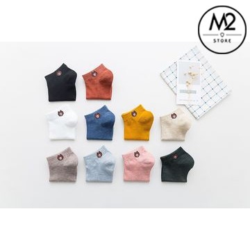 COMBO 5 Đôi Tất Gấu Cổ Ngắn Đủ Màu XIMO TNG15-G5