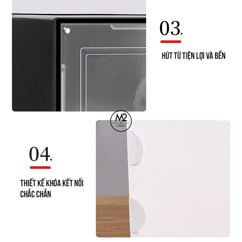 Hộp đựng giày cao cấp AJ thiết kế mới bằng nhựa cứng có khả năng chống ẩm chống bụi HDG03