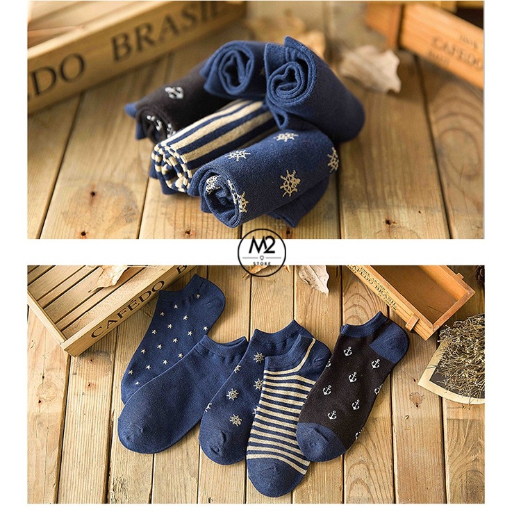 Combo 5 đôi tất nam thời trang Hàn Quốc siêu đẹp, thoáng khí TN19-H3