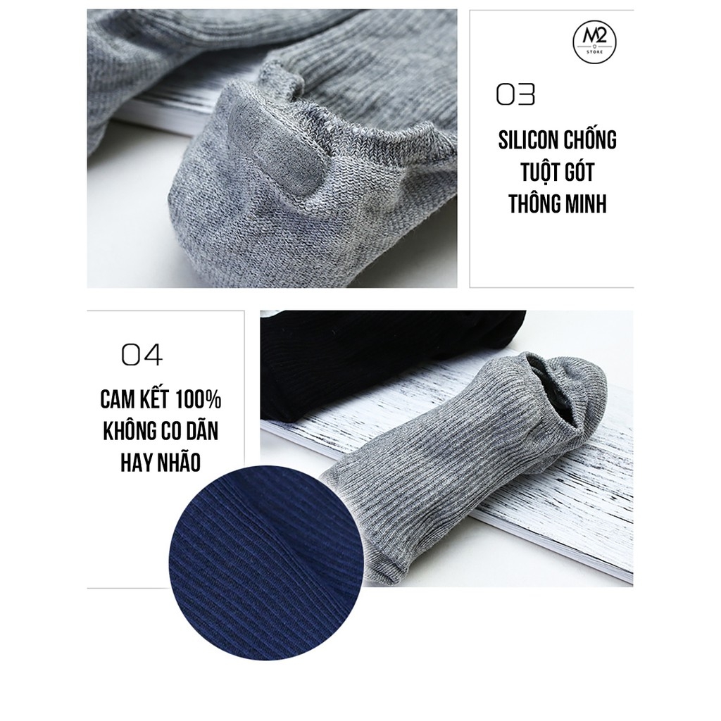 Tất Nhật Nam Nữ cổ ngắn cao cấp 2019 (Chống trượt gót) HAMU TCN01-G5