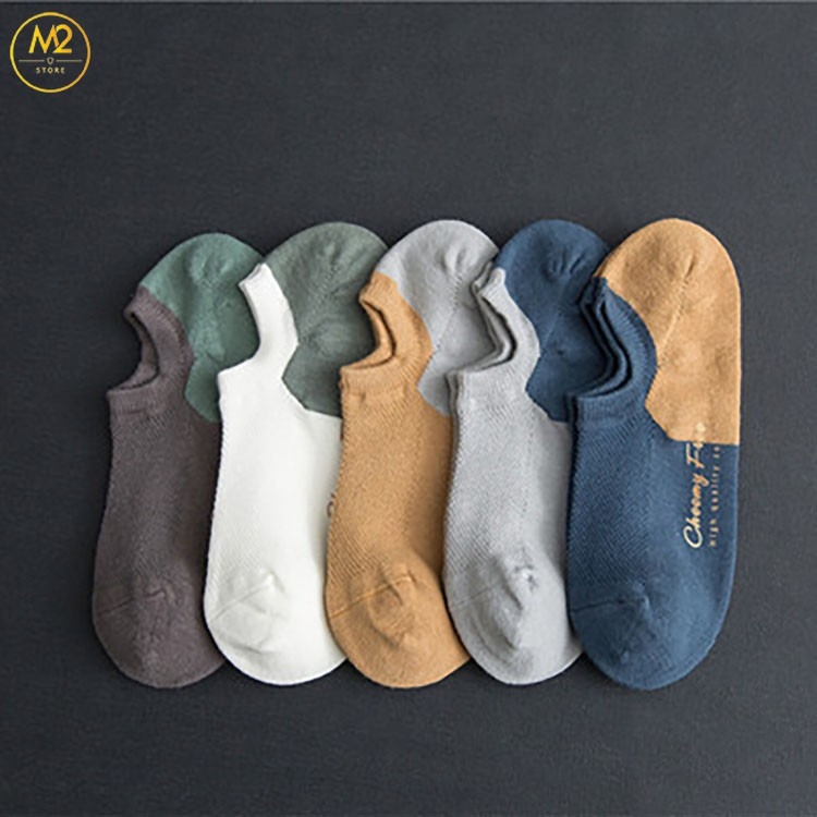 Tất Vớ Cổ Ngắn Nam Cotton Cao Cấp Phong Cách Nhật Bản Lịch Lãm TN37