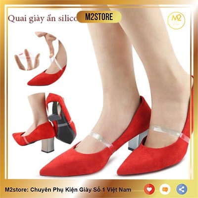Quai giày ẩn bằng silicon trong suốt giúp giữ giày ôm chân không bị tuột giày khi mang giày cao gót nữ - XIMO QG01-XMK01-2-17