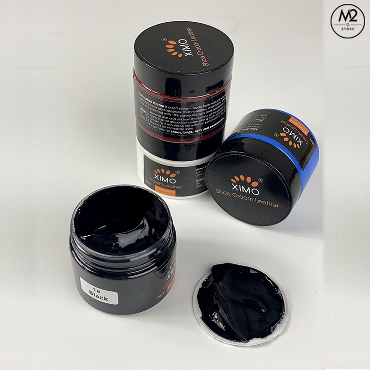 Xi kem chuyên sửa vết bong tróc cho giày da và đánh bóng túi ví, áo, ghế da Ximo Leather Cream (50ml) XDG02