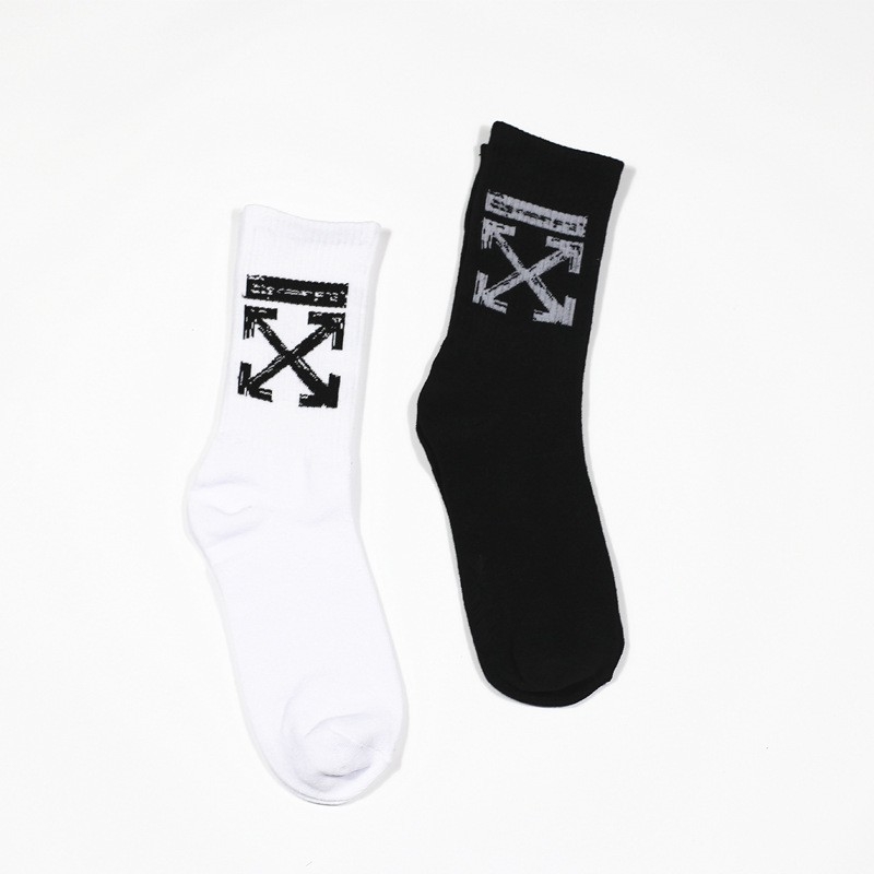 Tất nam nữ cao cổ Ulzzang Hàn Quốc sọc giật gân cotton XIMO (TN14-H2)