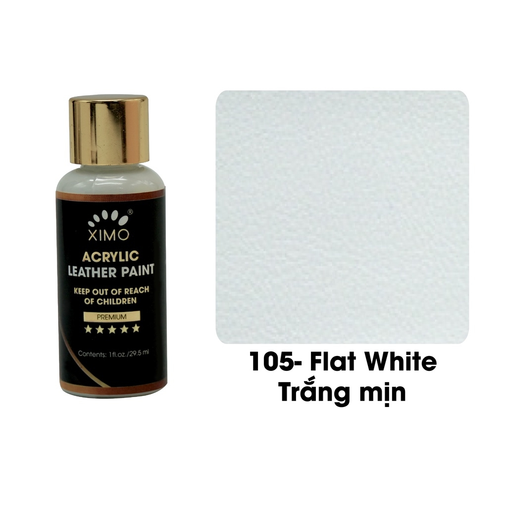 Sơn Repaint đế giày cao cấp Ximo Acrylic White Paint Premium 30ml XI15