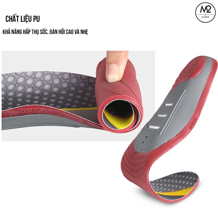 Lót giày chỉnh hình cao cấp hỗ trợ chuyển động hấp thụ lực cho người bàn chân bẹt - chân XO LGCH19