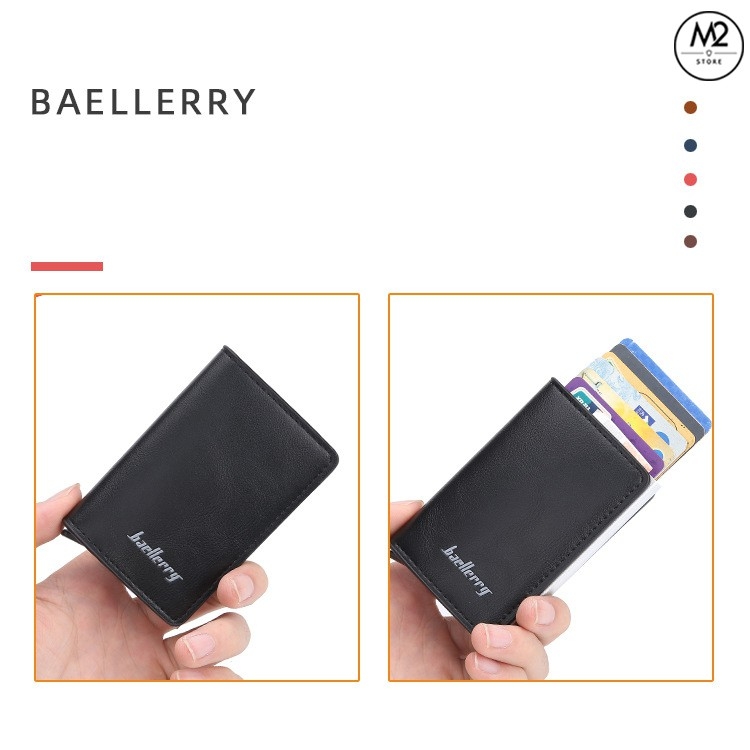 Bóp ví nam đứng Baellerry nhỏ gọn thông dụng cao cấp XIMO thời trang Hàn Quốc (VNA09-A2)