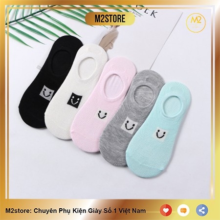 Set 5 Đôi Vớ Tất Lười Nữ Mặt Cười TNG30