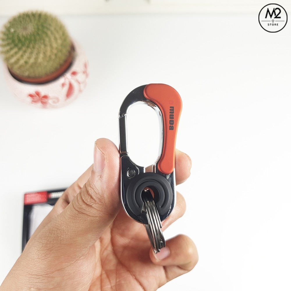 Móc khoá xe máy ô tô đẹp OMUDA cao cấp inox chống gỉ sét có chốt đĩa quần thời trang MK04-A5