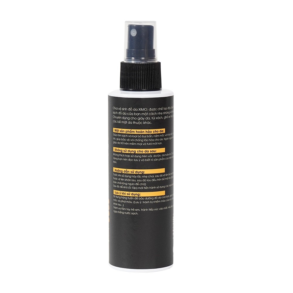 Chai vệ sinh giày đồ da, túi ví, áo, ghế da giúp làm sạch, dưỡng ẩm chống mốc XIMO-XI03-150ML