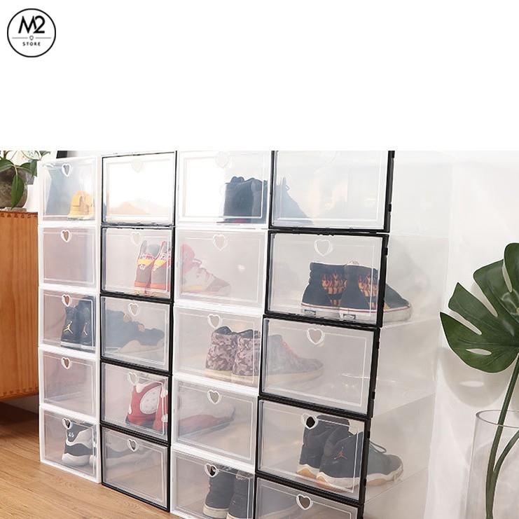 Hộp đựng giày cao cấp nhựa PP có khả năng chống bụi bẩn tốt HDG05