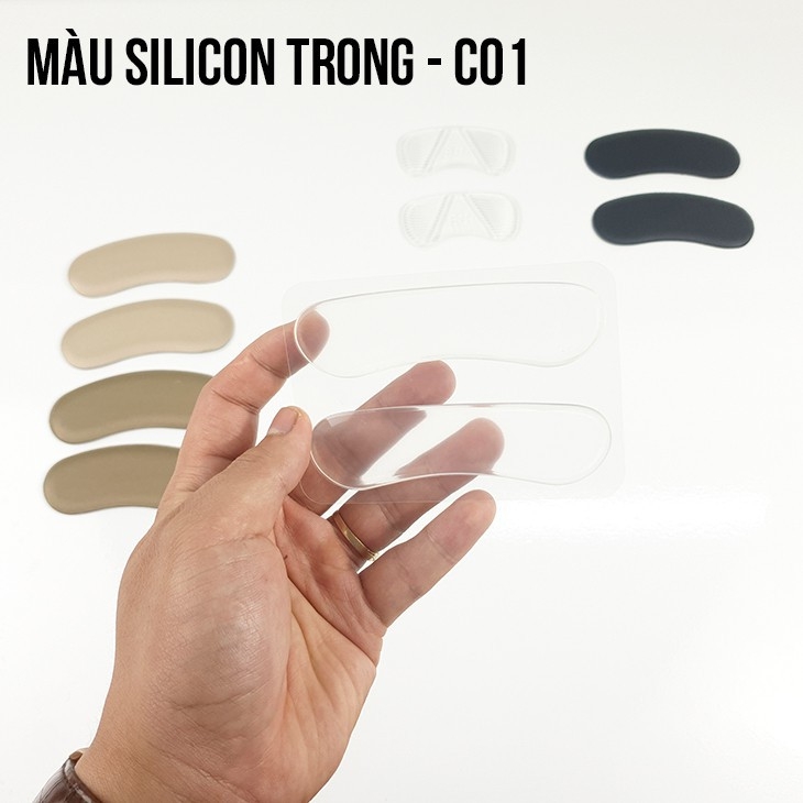Miếng độn gót sau C01X khắc phục nhấc gót đau gót, Tăng size giày (Bán chạy)