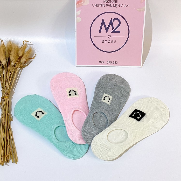 Set 5 Đôi Vớ Tất Lười Nữ Mặt Cười TNG30