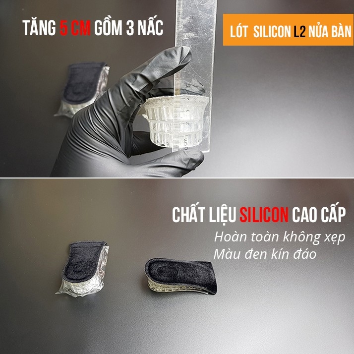 [C] Bộ 3 lót giày tăng chiều cao L2 L5