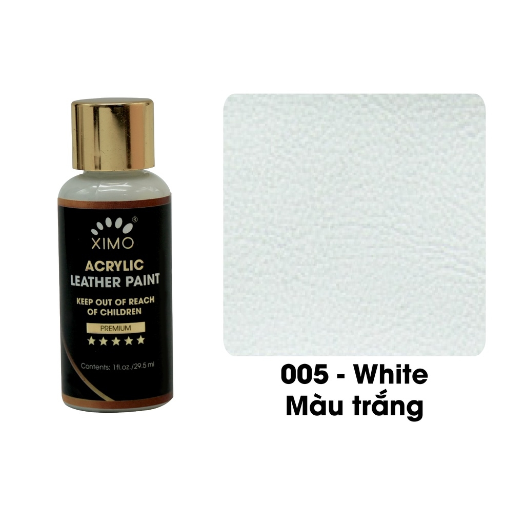 Sơn Repaint đế giày cao cấp Ximo Acrylic White Paint Premium 30ml XI15
