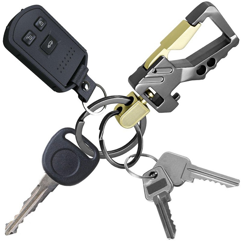 Móc khoá xe máy ô tô đẹp Proud Horse đeo đĩa quần inox cao cấp sang trọng, lịch lãm MK05-A5