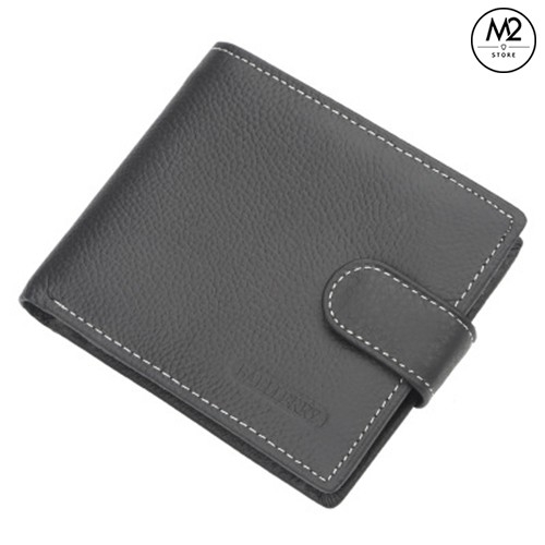 Bóp ví nam Baellery VNN07-A1 Da bò thật phong cách Hàn Quốc