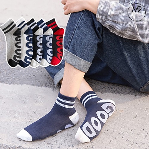 Combo 5 Đôi Tất Vớ Nam Cổ Vừa In Họa Tiết Siêu Ngầu TN28