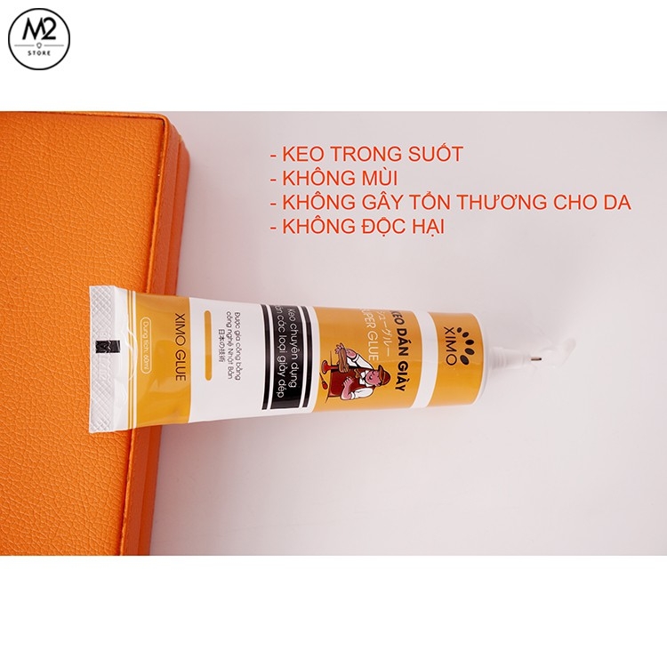 Keo Dán Giày Siêu Dính Dùng Nhiệt Trong Suốt Không Tổn Thương Da XIMO KDG06