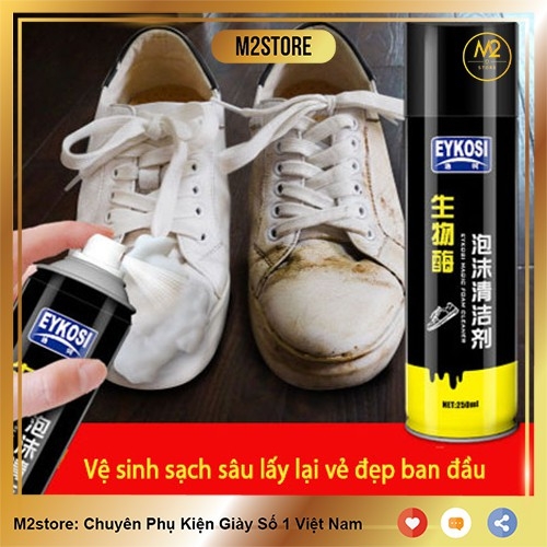 Bình Xịt Tạo Bọt Vệ Sinh, Làm Sạch Giày Eykosi Cao Cấp VSG20