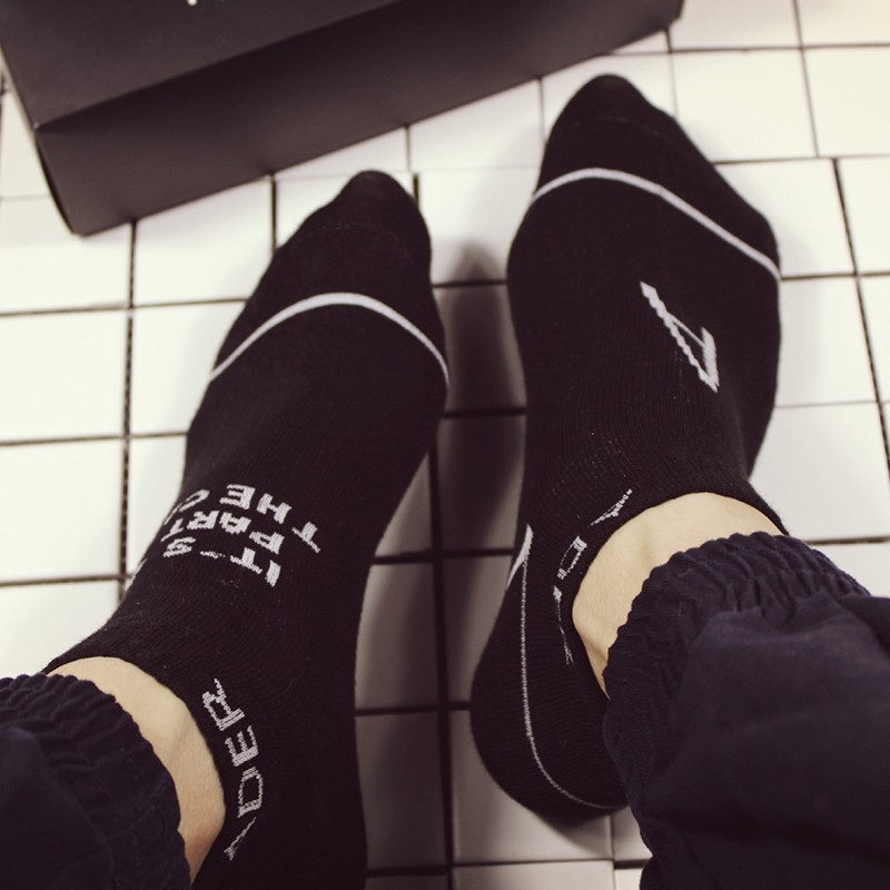 Tất nam nữ cổ ngắn Ulzzang Hàn Quốc thời trang sợi thun XIMO (TN11)