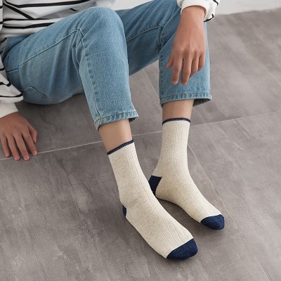 Combo 5 Đôi Vớ Tất Nam Nữ cao cổ thu đông họa tiết trẻ trung XIMO(TN09)