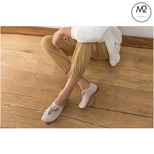 Combo 5 Đôi Vớ Tất Lười Nam In Họa Tiết Phong Cách Hàn Quốc (Có Chống Trượt) TL03