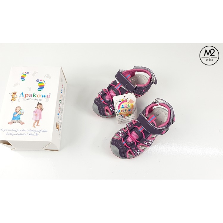 Dép sandal chỉnh hình y khoa bé gái Apakowa - Màu hồng-DCHB01