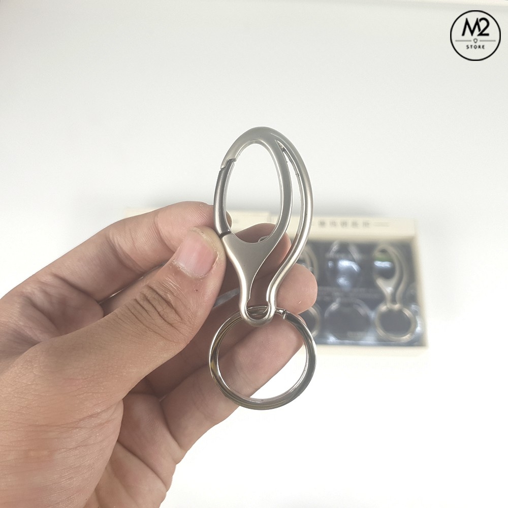 Móc chìa khoá xe máy ô tô đẹp Proud Horse có chốt gài thắt lưng thời trang chất liệu inox cao cấp MK09-A5