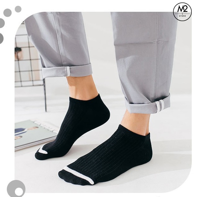 Vớ, Tất Cổ Ngắn Nam Nữ Hàng Hiệu 100% Cotton Xịn (TCN04-H1)