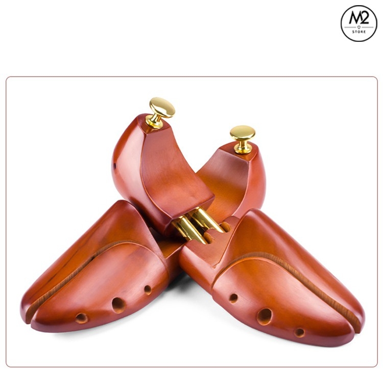 Cây giữ form giày gỗ nguyên khối cao cấp shoe tree bảo vệ giày (CGFG12)